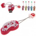 Una zapatilla GB portátil en forma de U disco de silicio USB Flash Drive de memoria (Rojo)